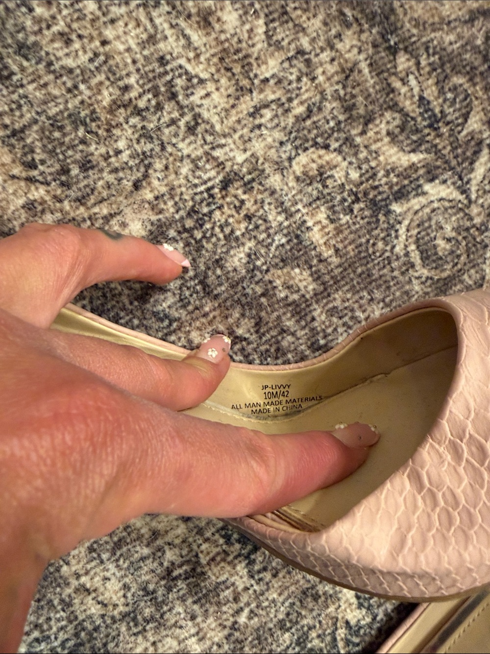 Jessica Simpson Blush Pink D'Orsay Pointed-Toe Pumps - Picture 3 of 4